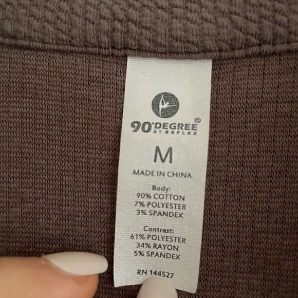 90 degree HIGH LOW FULL ZIP JACKET WITH SIDE POCKETS - Picture 5 of 10